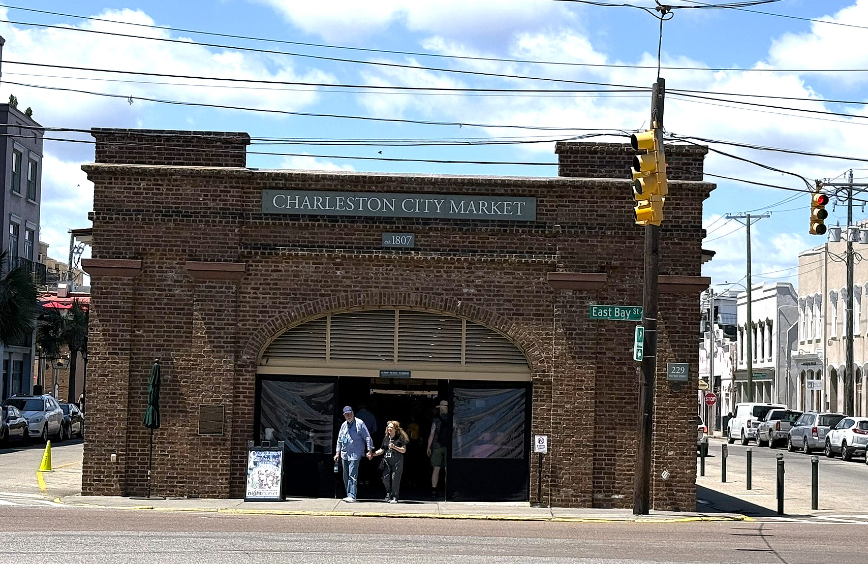 Entrance to the City Market from East Bay Street in Charleston, SC