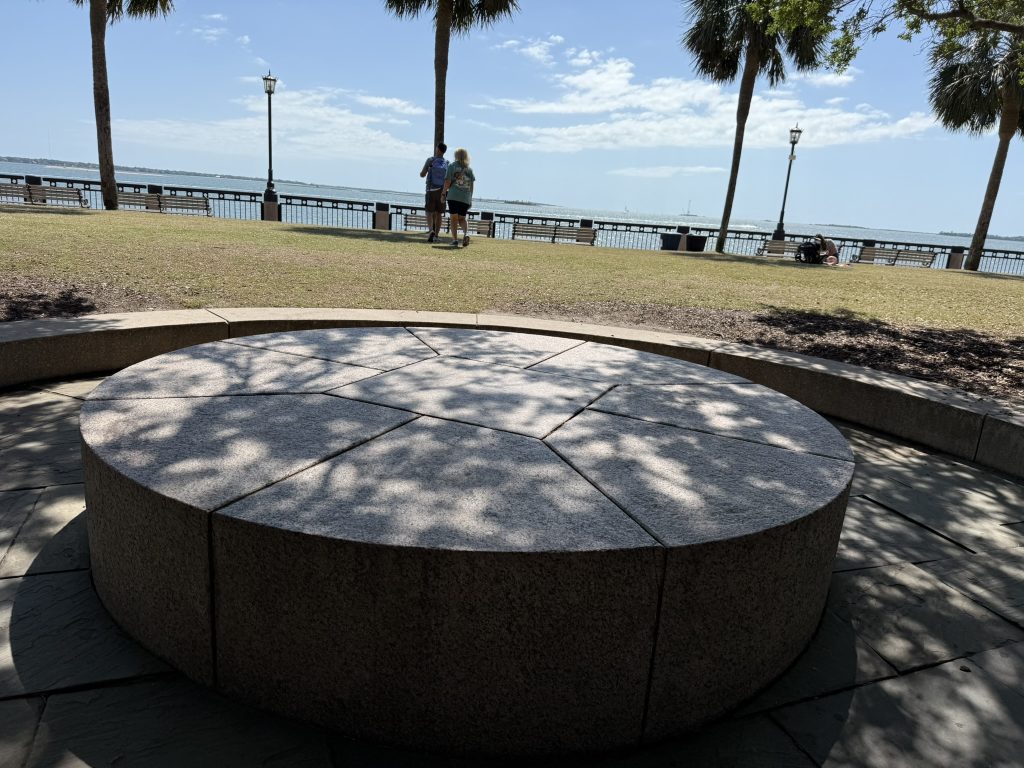 Echo rock in Charleston, South Carolina at Waterfront Park