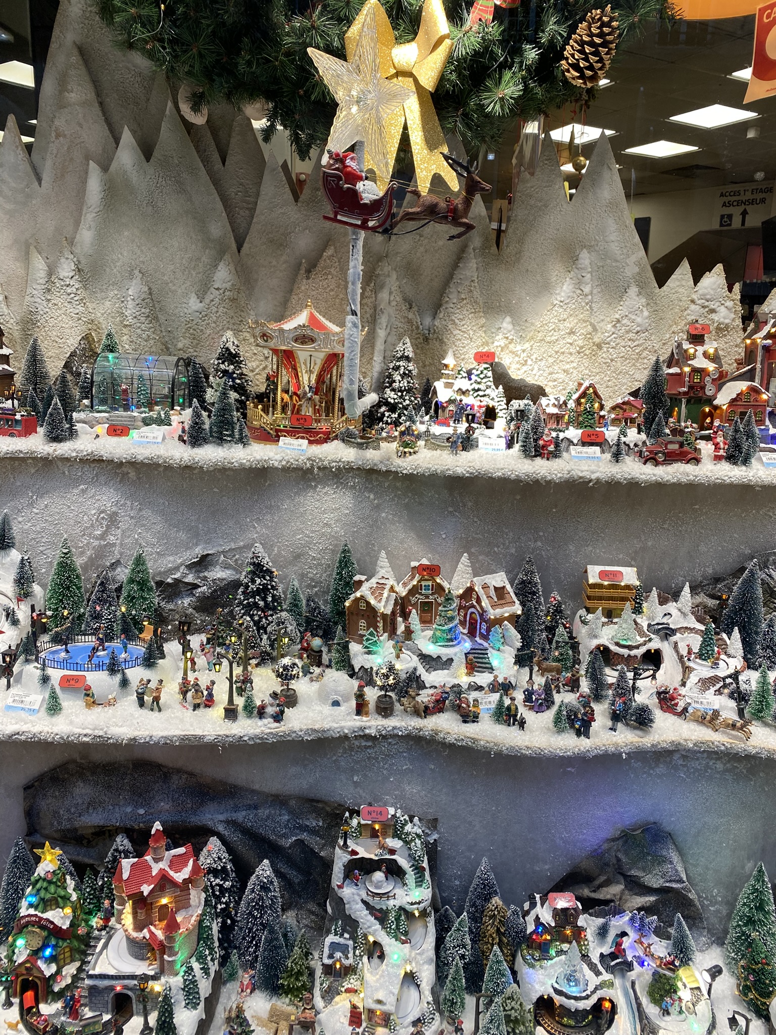 Window display in Strasboug at Christmastime. 