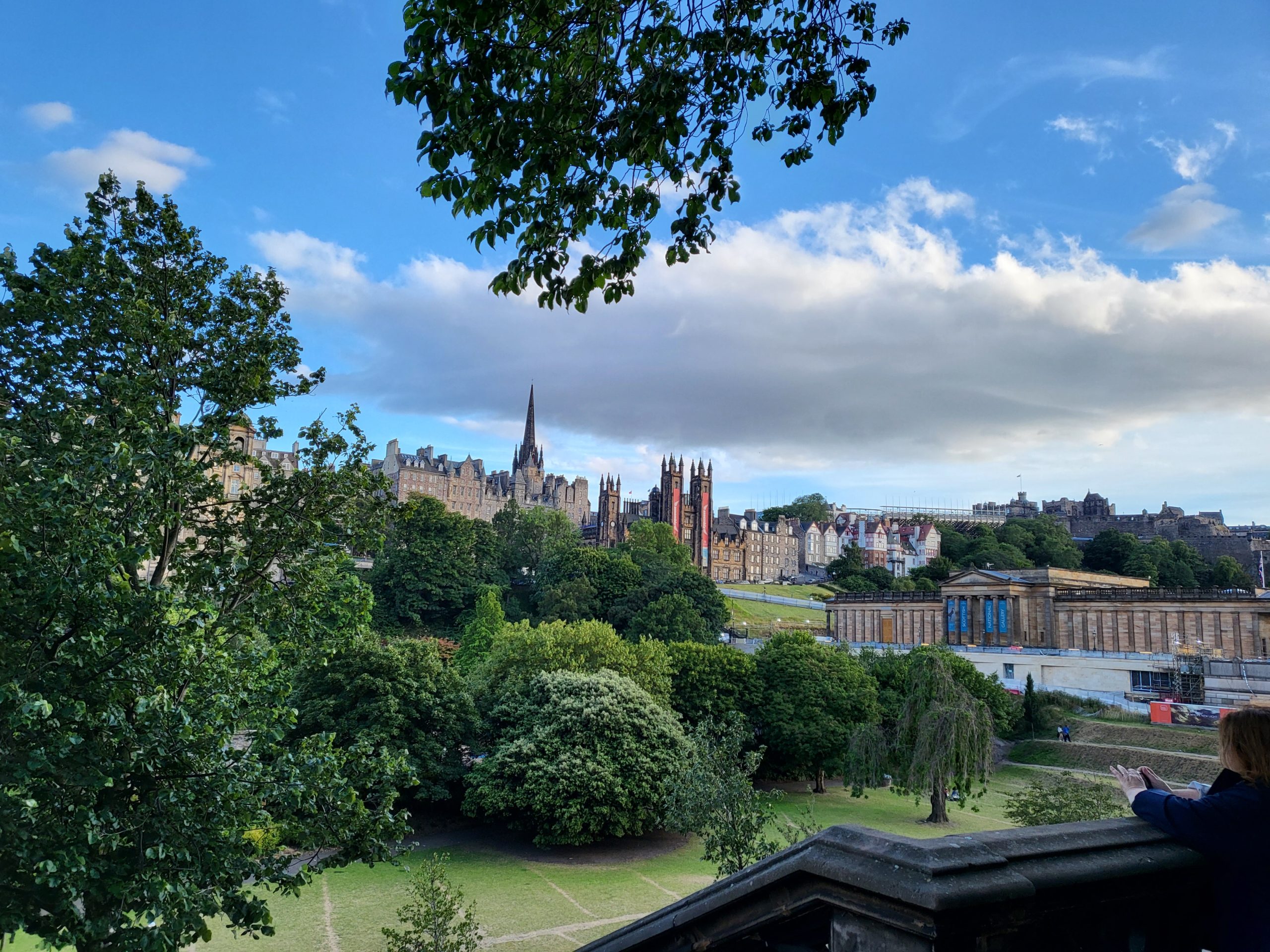 View of Princes Street Garden in 21 cheap things to do in Edinburgh