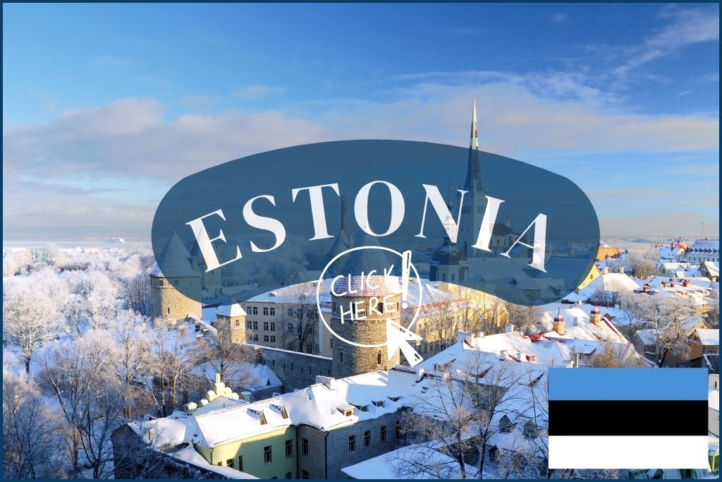 Picture of Tallinn, Estonia covered in snow