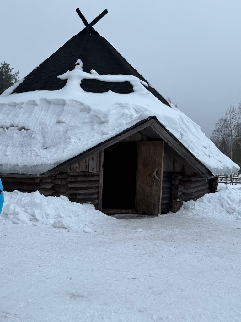 A Kota set up at the Reindeer ranch in travel guide to Lapland, Finland