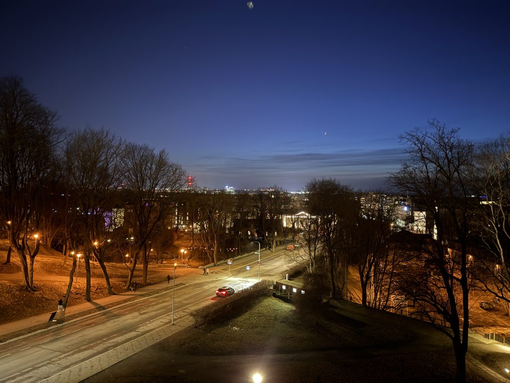 Park in Tallinn, Estonia on an beautiful early spring evening as seen in the 2 days in Tallinn Itinerary