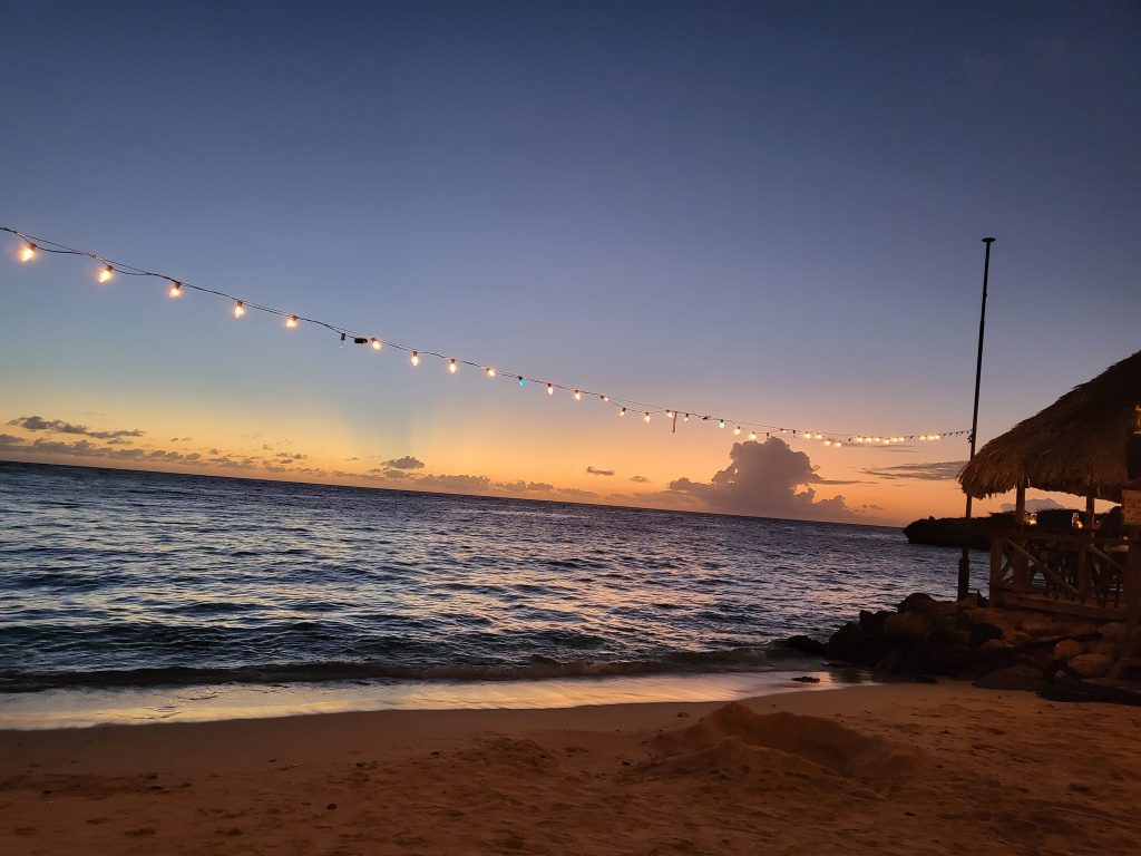Sunset on the beach in Cuaraco found in travel tips