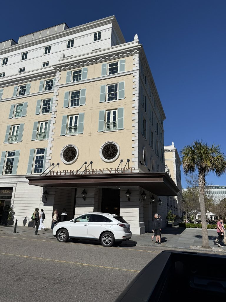 Hotel Bennet on King Street near Marion Square in historic Charleston, South Carolina as seen in where to stay in Charleston, SC