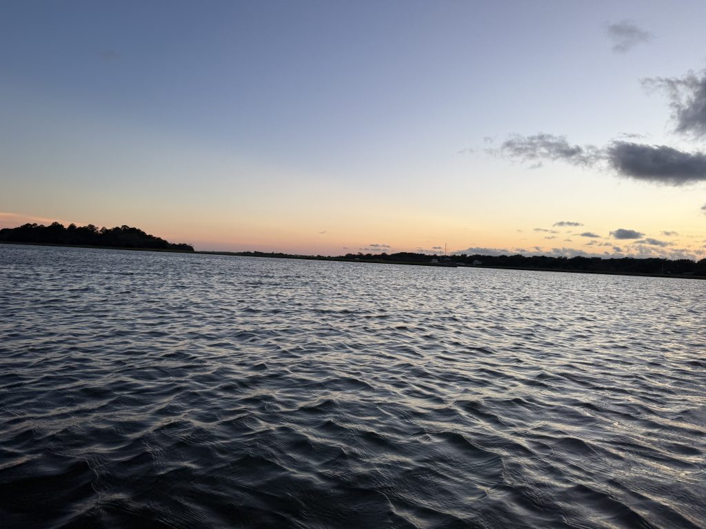 View from the water while Kayaking in Charleton when it is too hot outside to do much else