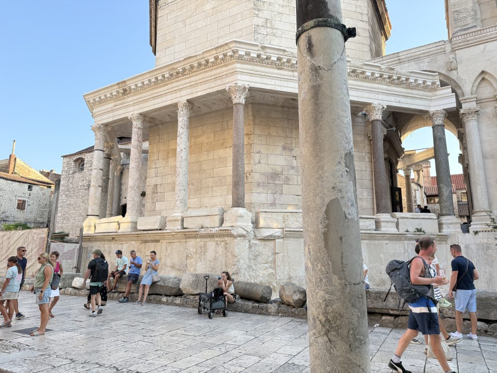 Ancient columns around the Cathedral of St. Domnius, originally Diocletian's mausoleum
