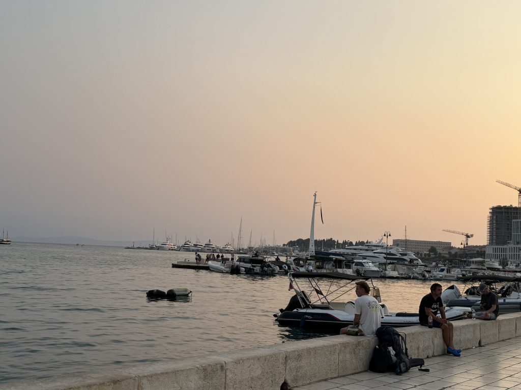 Riva Promenade at sunset, 2 days in Split