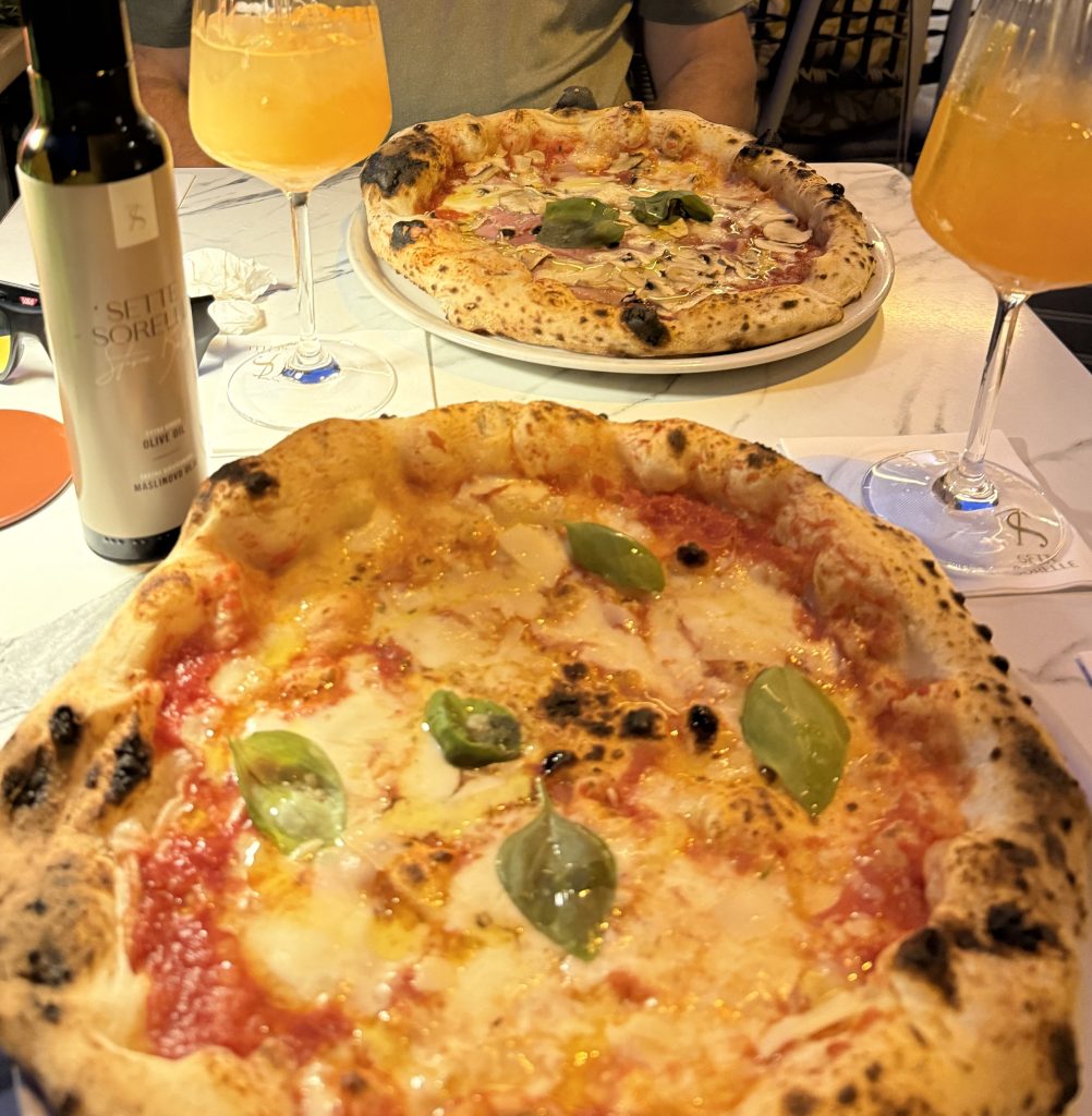 Pizza at Sette Sorelle in Split's Old Town