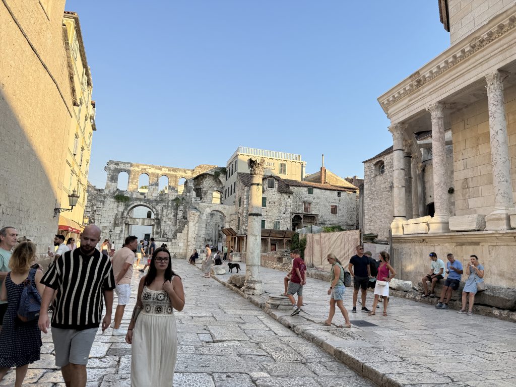 Peristyle courtyard in Diocletian's Palace, 2 days in Split]